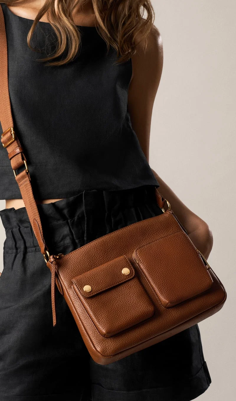 フォッシル バッグ FOSSIL BRENNA BELT BAG SLG1354 Fossil Women's Brenna Leather Convertible Waist Belt Bag Purse